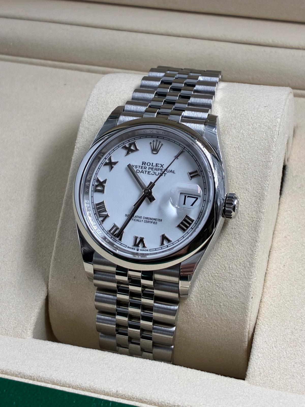Rolex Datejust 36 126200 White Roman Jubilee 2026