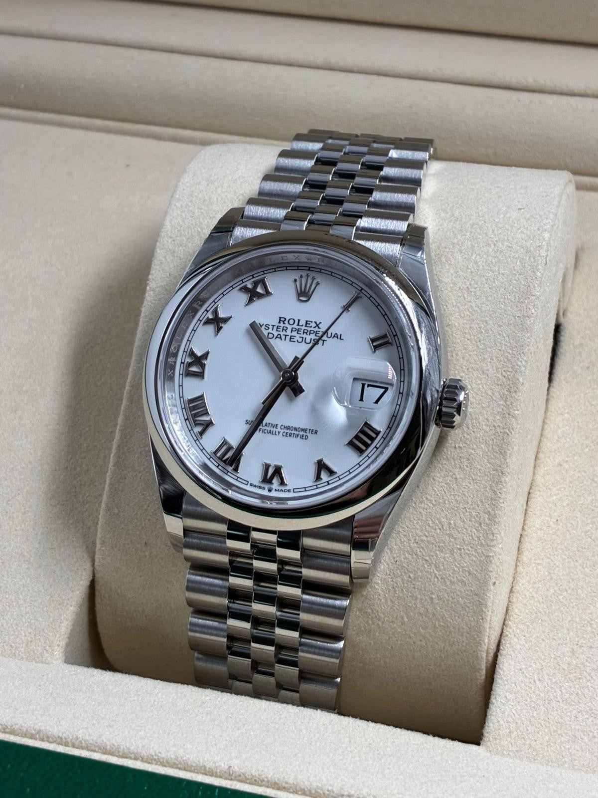 Rolex Datejust 36 126200 White Roman Jubilee 2025