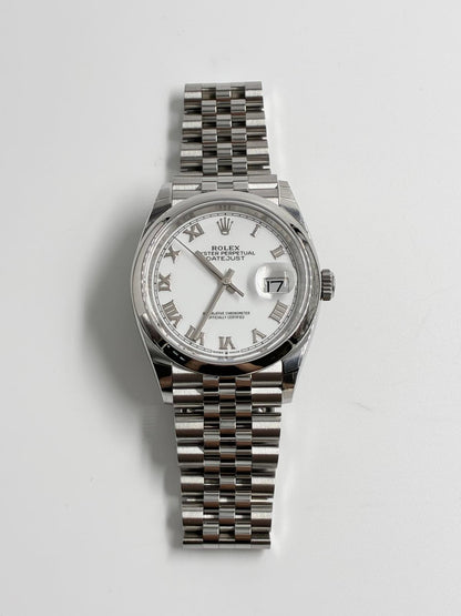 Rolex Datejust 36 126200 White Roman Jubilee 2025