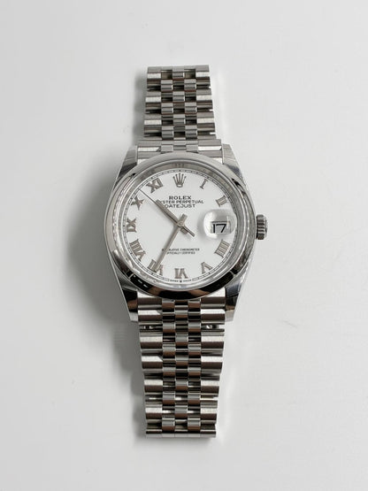Rolex Datejust 36 126200 White Roman Jubilee 2025