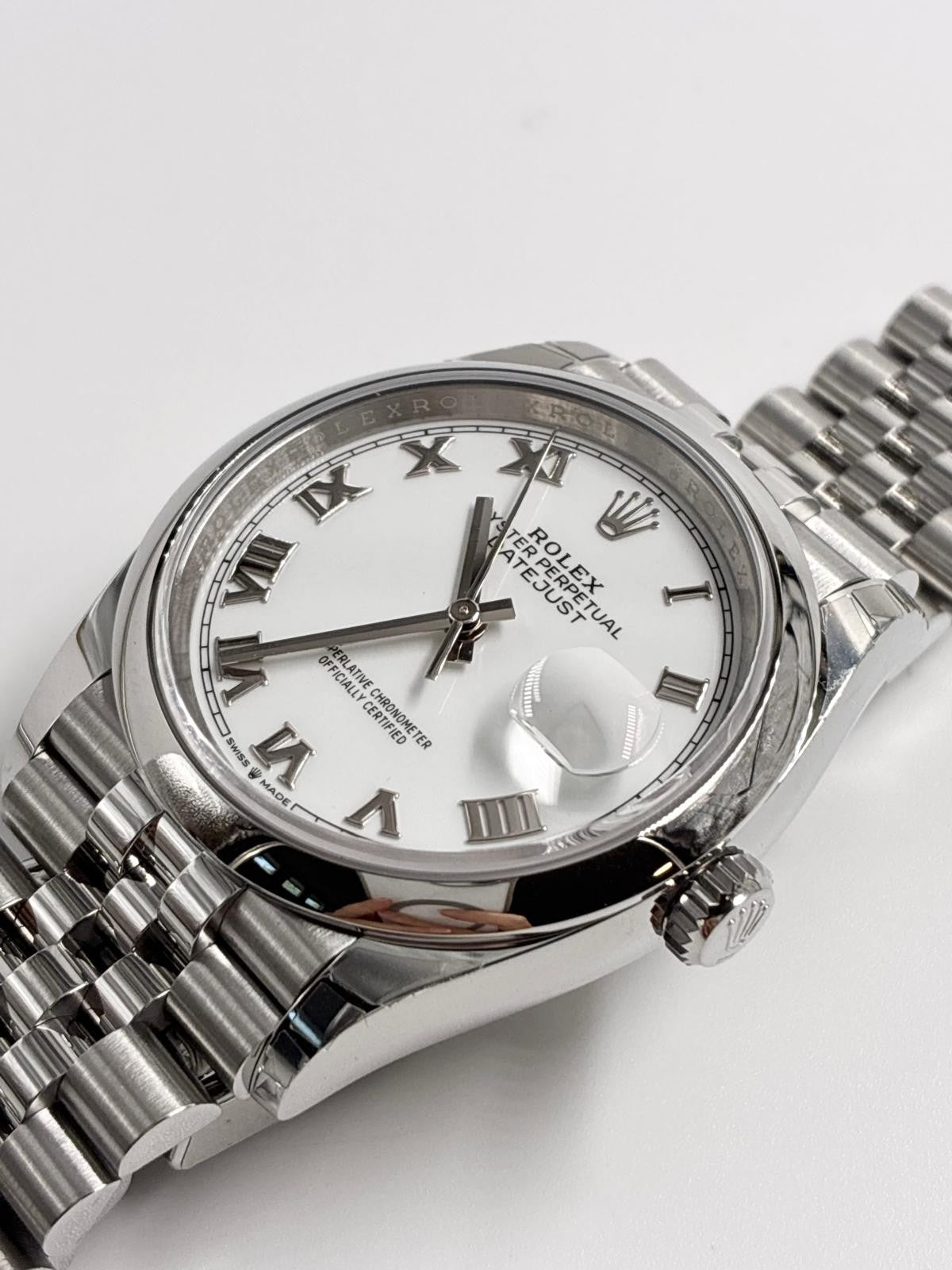 Rolex Datejust 36 126200 White Roman Jubilee 2025