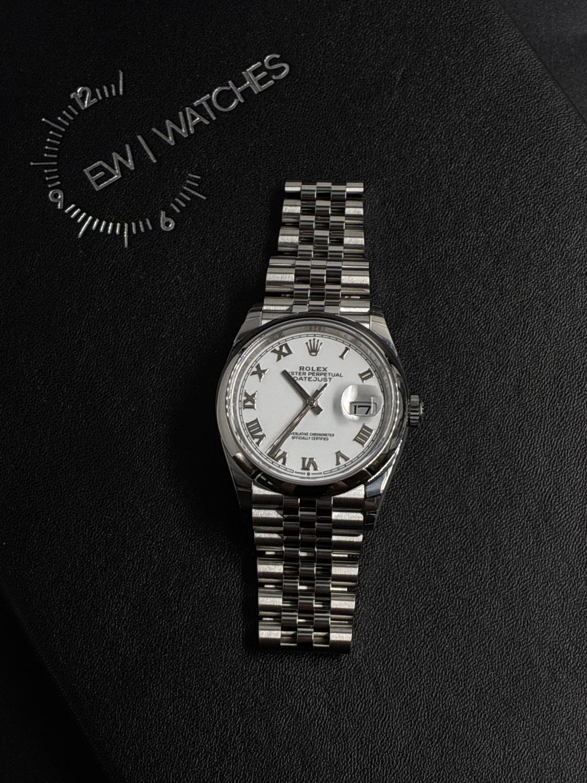 Rolex Datejust 36 126200 White Roman Jubilee 2025