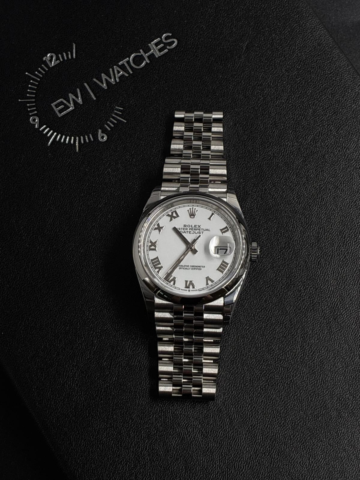 Rolex Datejust 36 126200 White Roman Jubilee 2025
