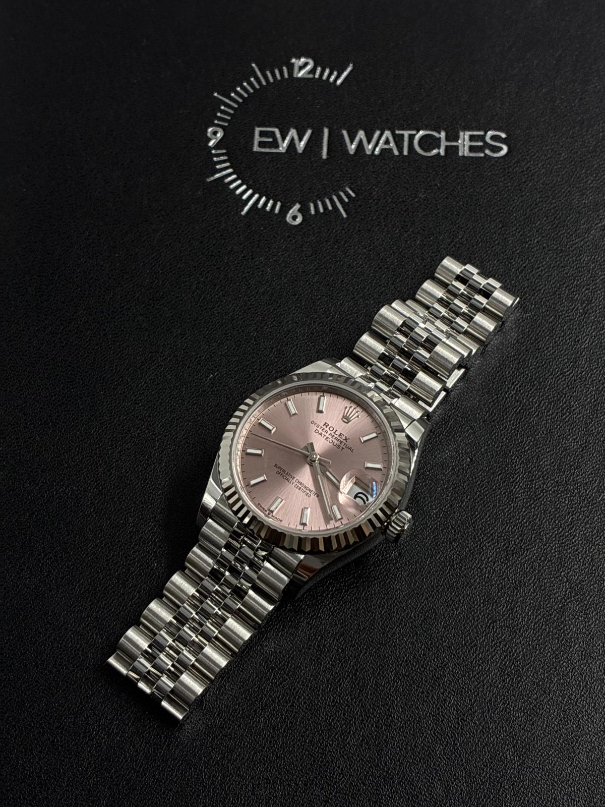 ROLEX パネル　ロレックス Rolex Datejust 31 278274 PINK INDEX JUB 2026 – EW Watches