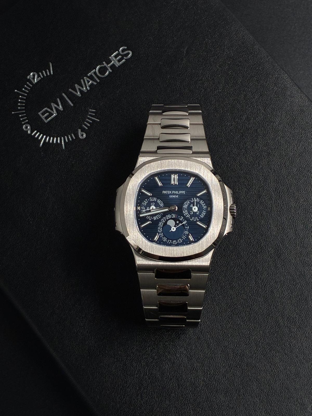 Patek Philippe 5740/1G-001 Nautilus Perpetual Calendar 5740 White Gold / Blue 2025