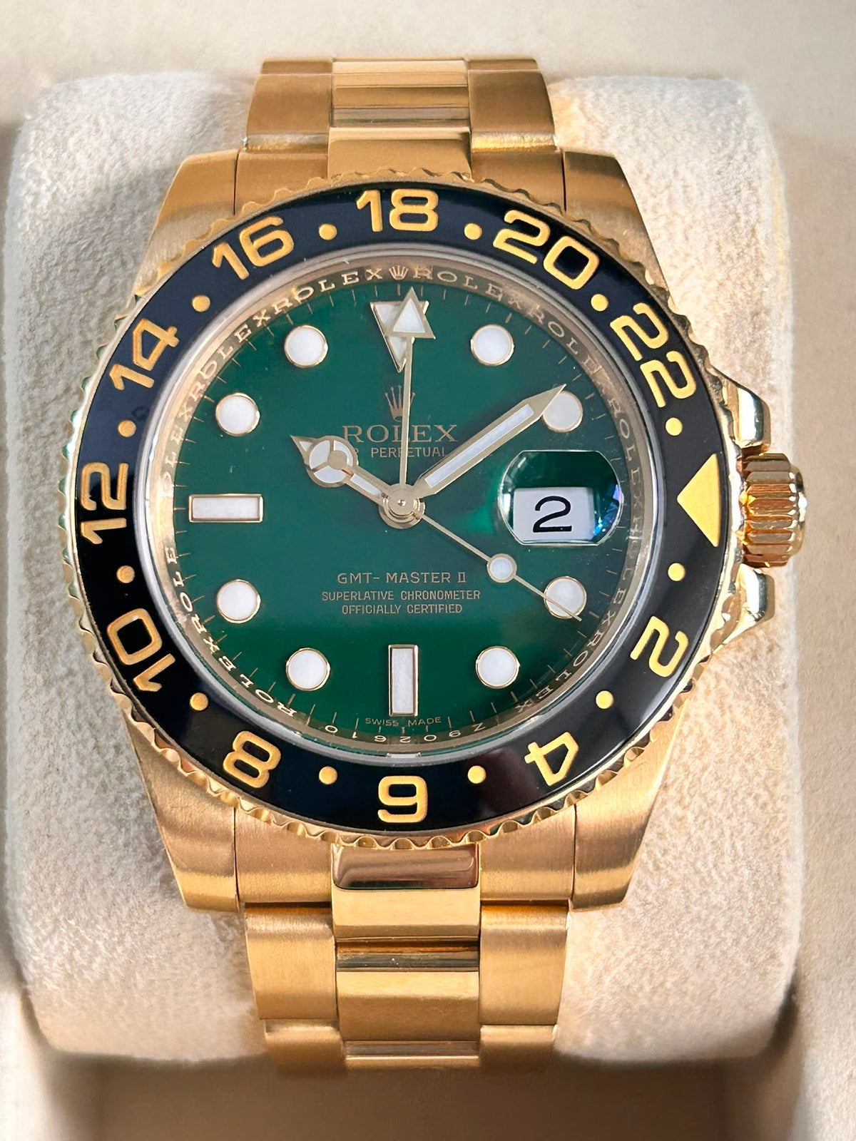 Rolex GMT-Master II 116718LN Green 2008 full set