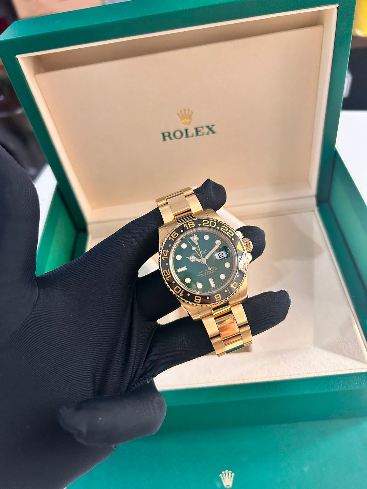 Rolex GMT-Master II 116718LN Green 2008 full set