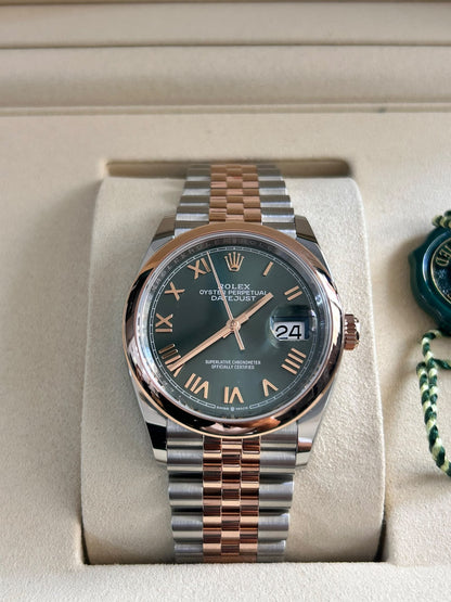 Rolex Datejust 36 126201 New Green Roman Jubilee 2026