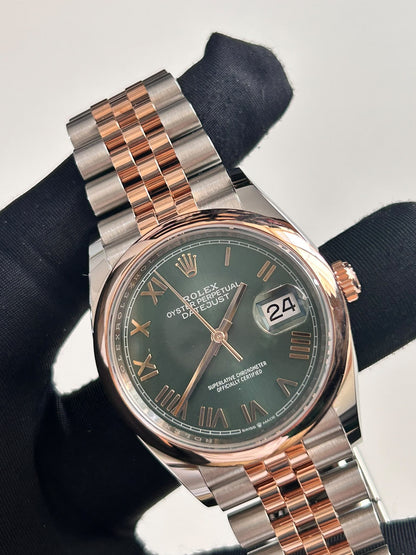 Rolex Datejust 36 126201 New Green Roman Jubilee 2026