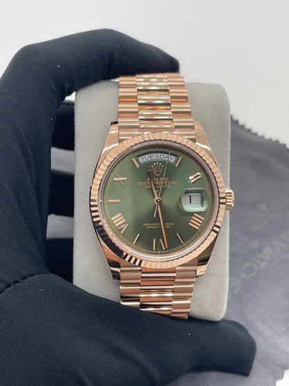 Rolex Day-Date 36 128235 GREEN ROMAN 2025