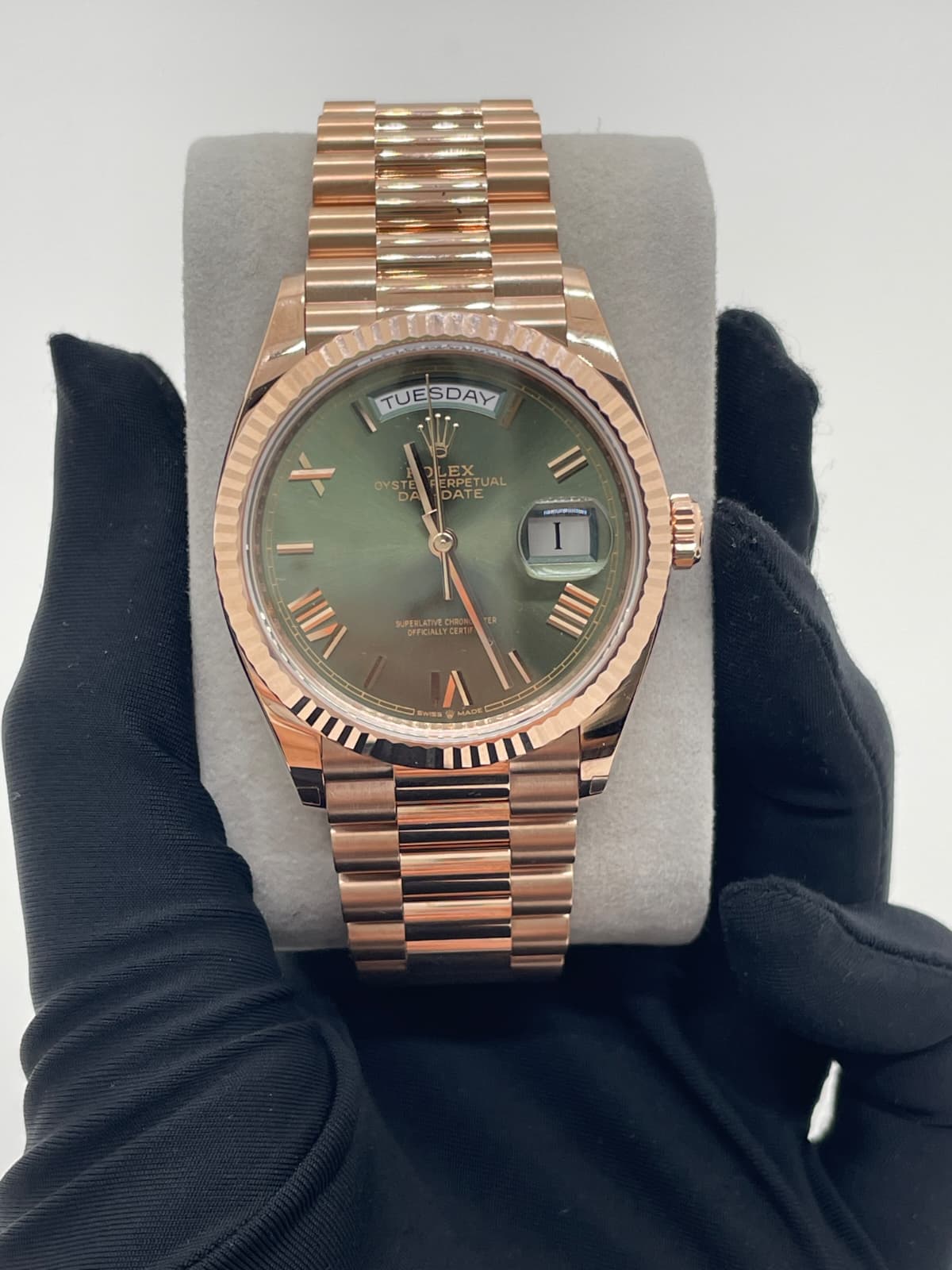 Rolex Day-Date 36 128235 GREEN ROMAN 2025