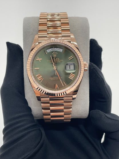 Rolex Day-Date 36 128235 GREEN ROMAN 2025