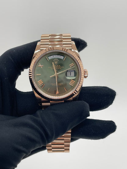 Rolex Day-Date 36 128235 GREEN ROMAN 2025