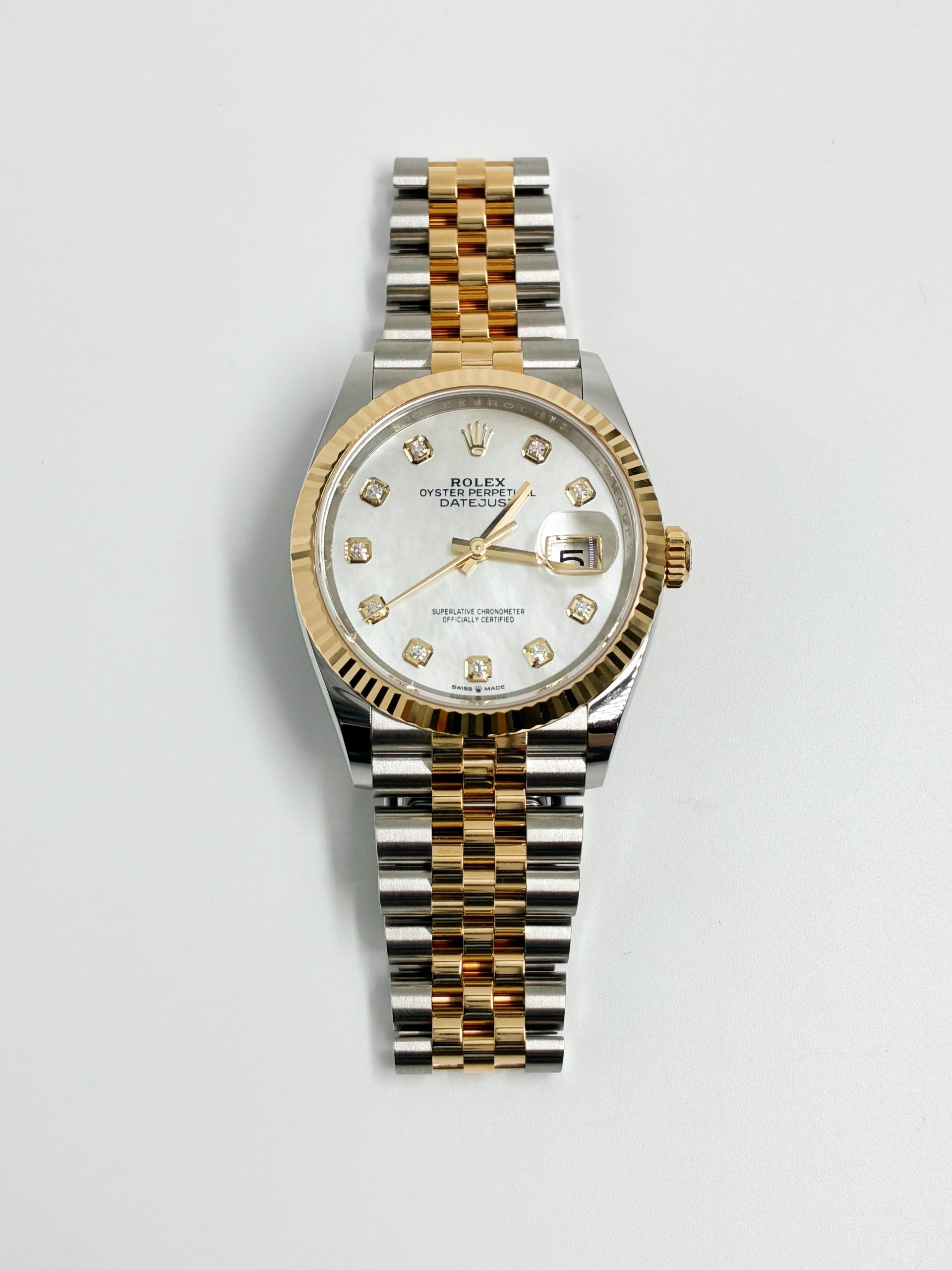 Rolex Datejust 36 126233NG White Jubilee 2025