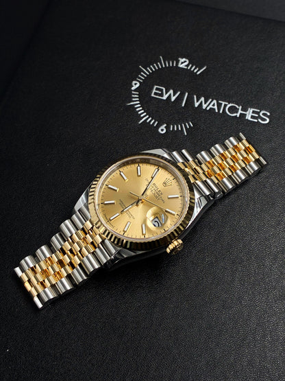 Rolex Datejust 36 126233 Champagne Index Dial Jubilee