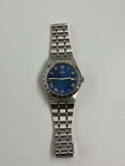 Tudor Royal Blue Roman Steel M28500-0005