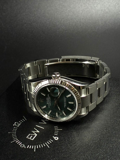 Rolex Datejust 36 126234 Green Index Oyster