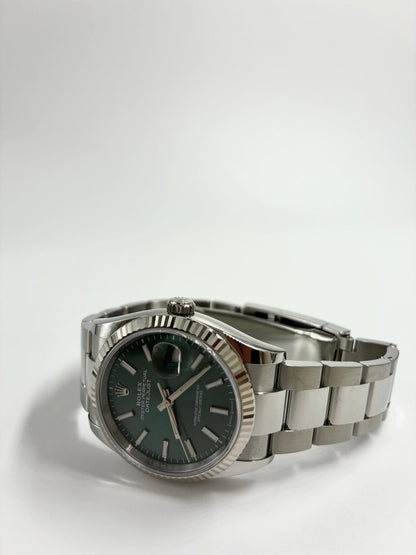 Rolex Datejust 36 126234 Green Index Oyster