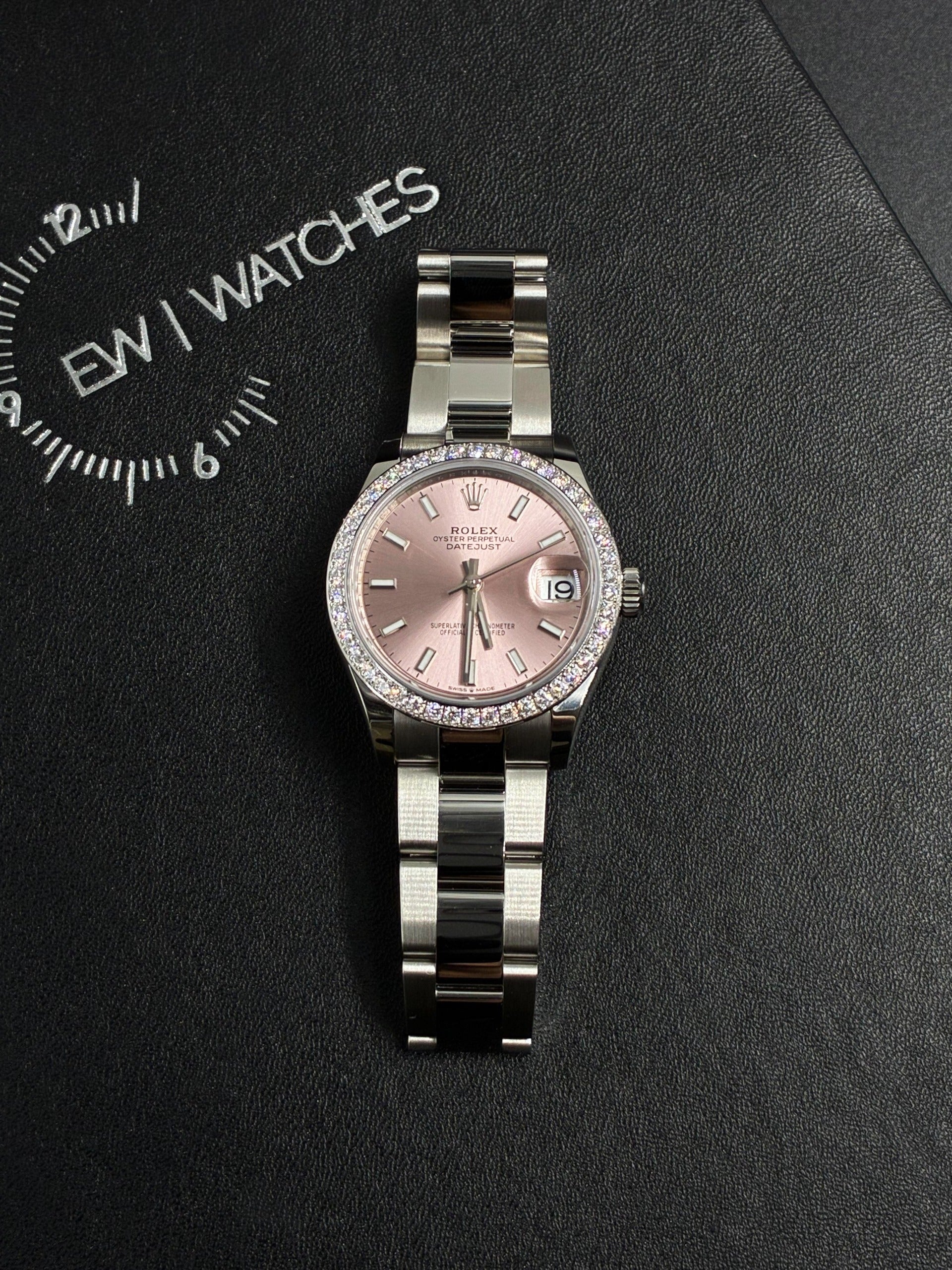 Rolex Datejust 31 278384RBR PINK INDEX OYS