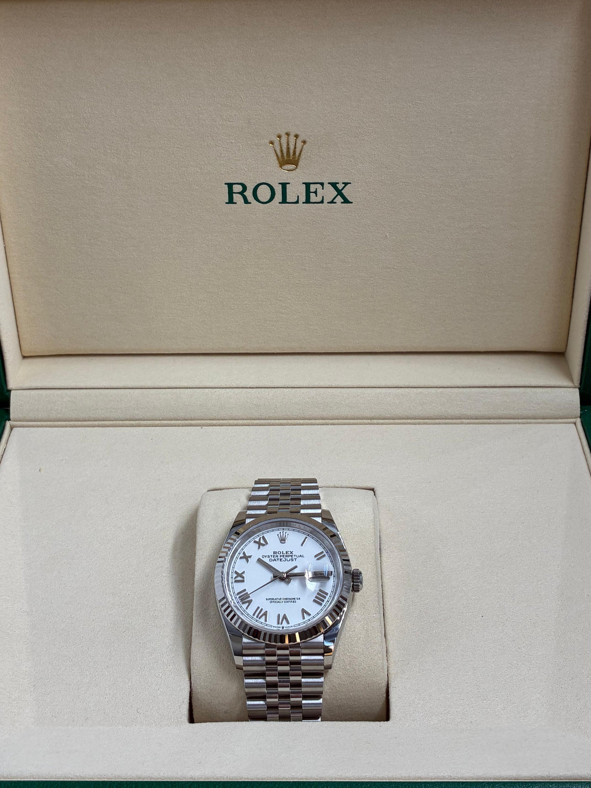 Rolex Datejust 36 126234 White Roman Jubilee 2026