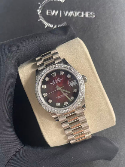 Rolex Datejust 31 278289RBR Red Ombre Set with Diamonds