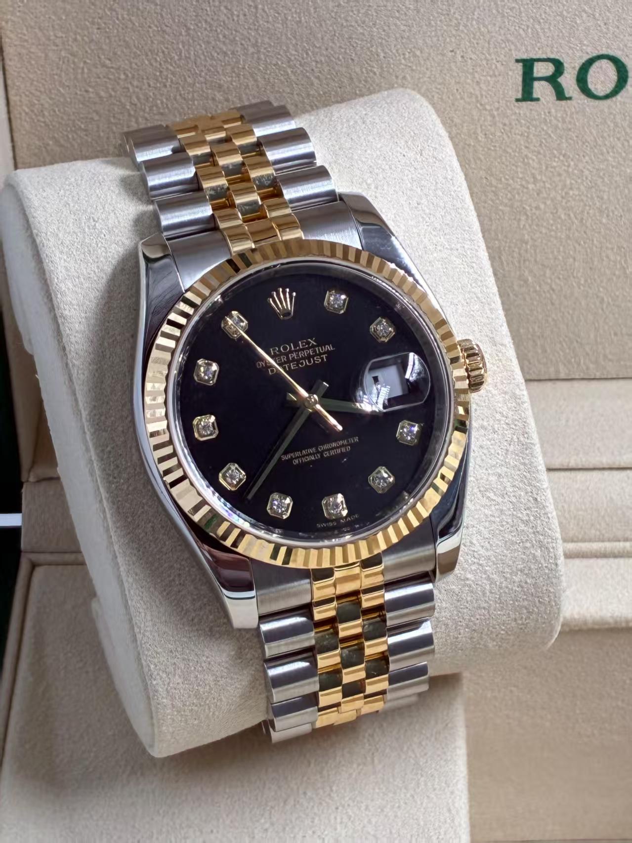 Rolex Datejust 36   116233G BLACK JUB  2009 full set