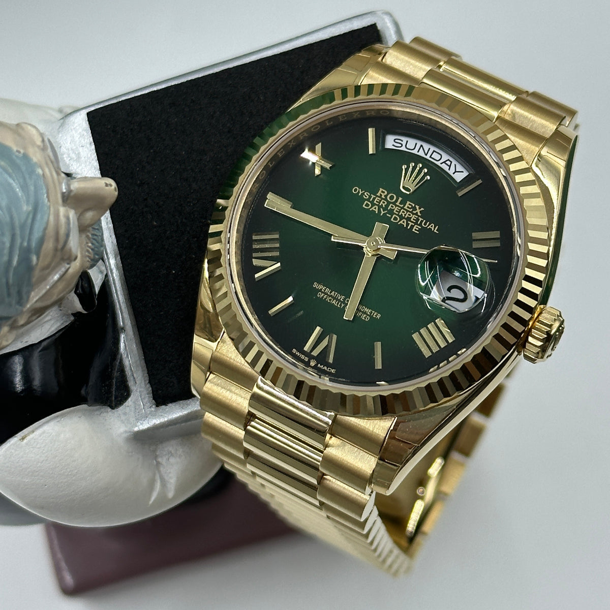 Rolex Day-Date 36 128238 Green Roman Ombre 2024