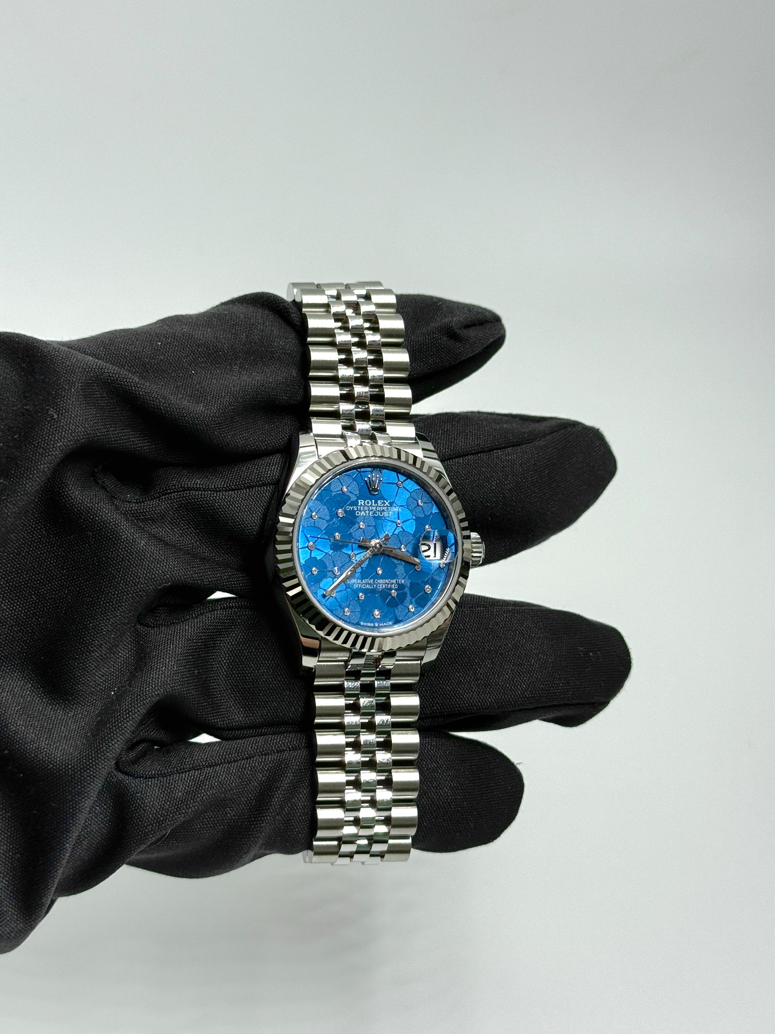 Rolex Datejust 31 278274 Blue Floral Jubilee 2025