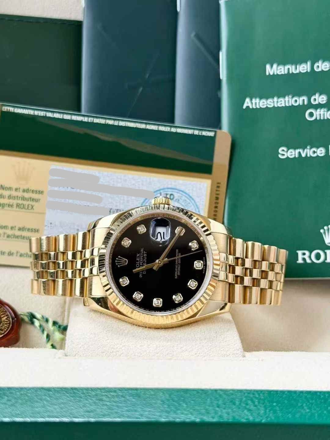 ROLEX 116238 black diamond  jubilee 22links