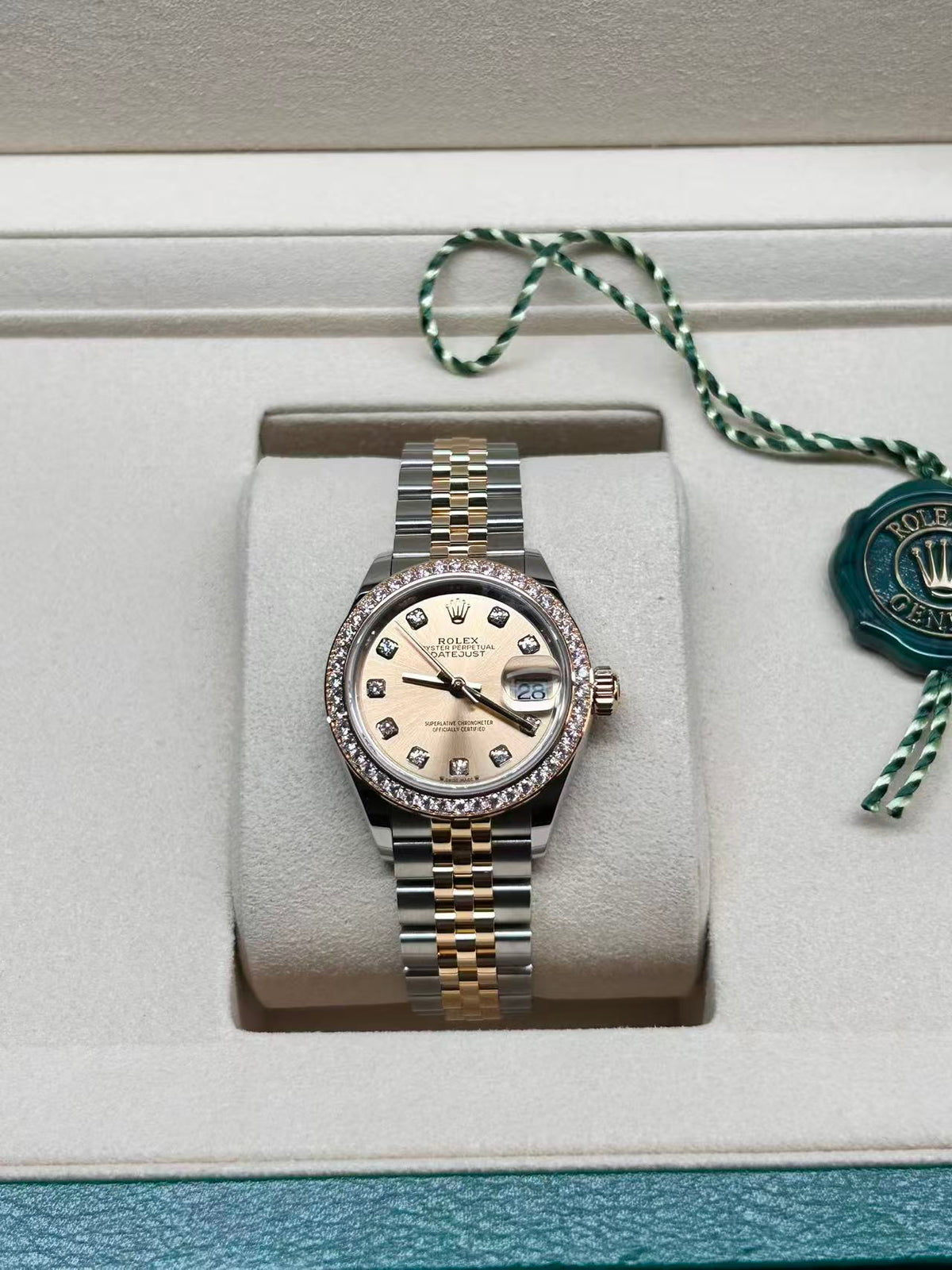 Rolex Lady-Datejust 28 m279383RBR-0011 G Champagne Jubilee 2026