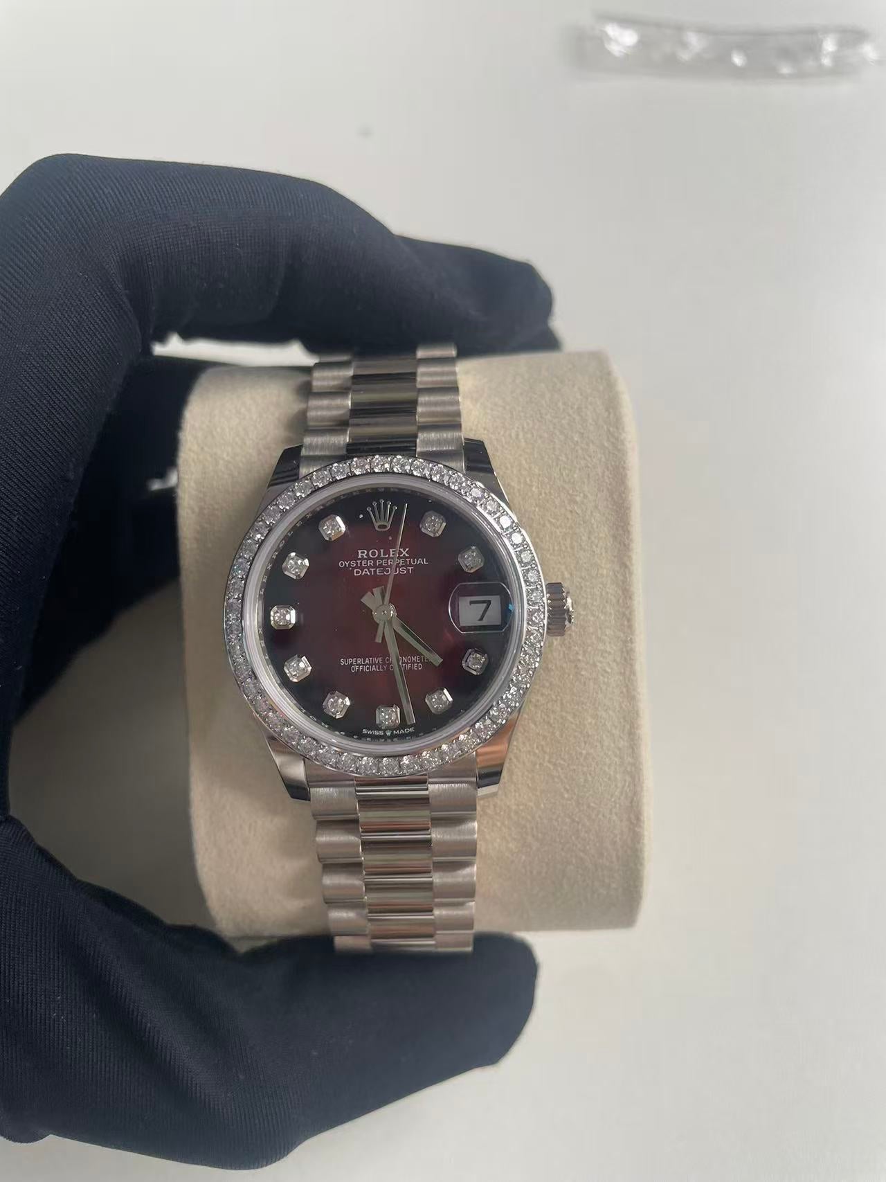 Rolex Datejust 31 278289RBR Red Ombre Set with Diamonds