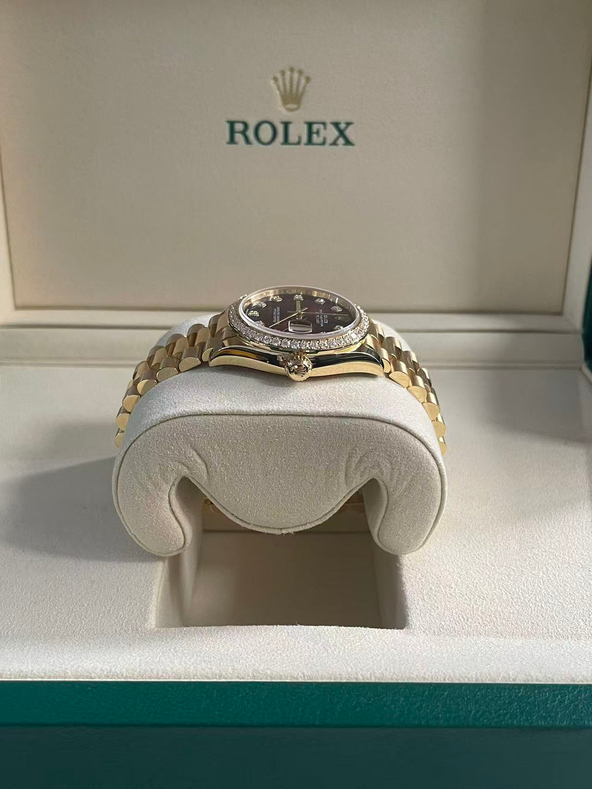 Rolex Datejust 31 278288RBR G Red Ombre President 2025