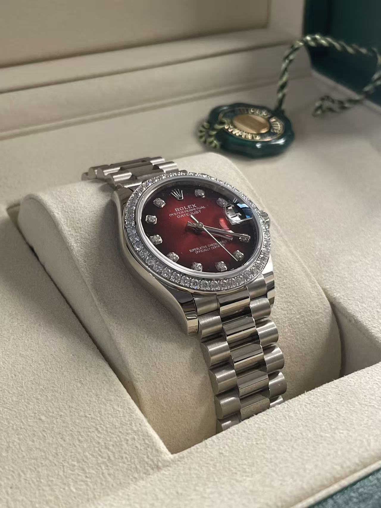 Rolex Datejust 31 278289RBR Red Ombre Set with Diamonds