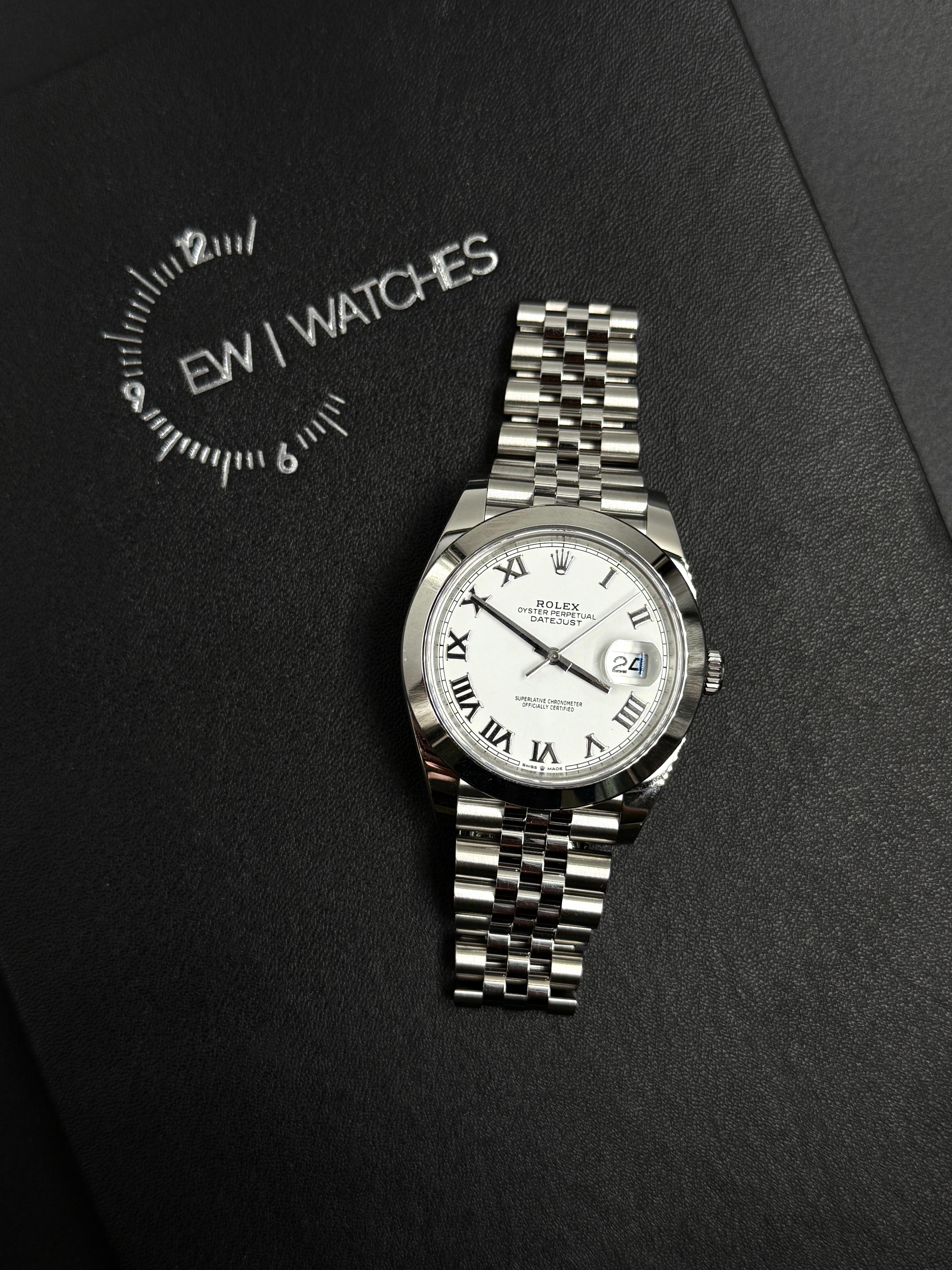 Rolex Datejust 41 126300 White Roman Jubilee 2024