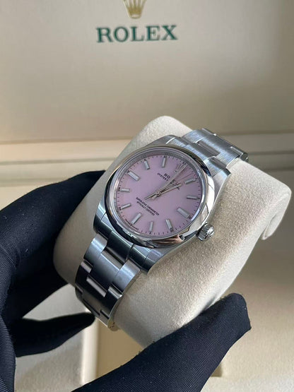Rolex Oyster Perpetual 34 124200 Candy Pink Index 2025