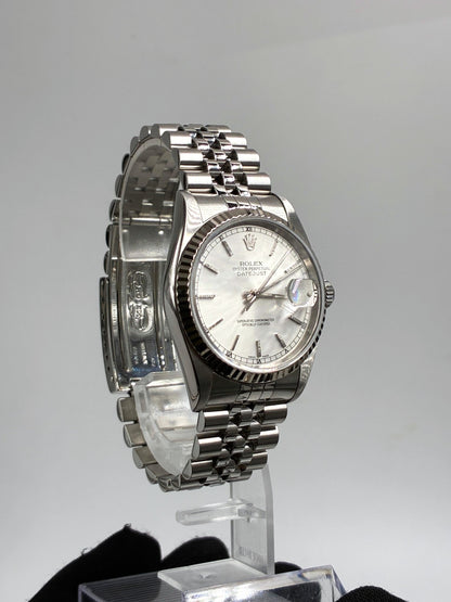 Rolex 16234 Silver Index Jubilee naked