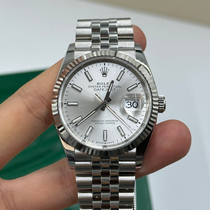 Rolex Datejust 36 126234 Silver Index Jubilee 2025