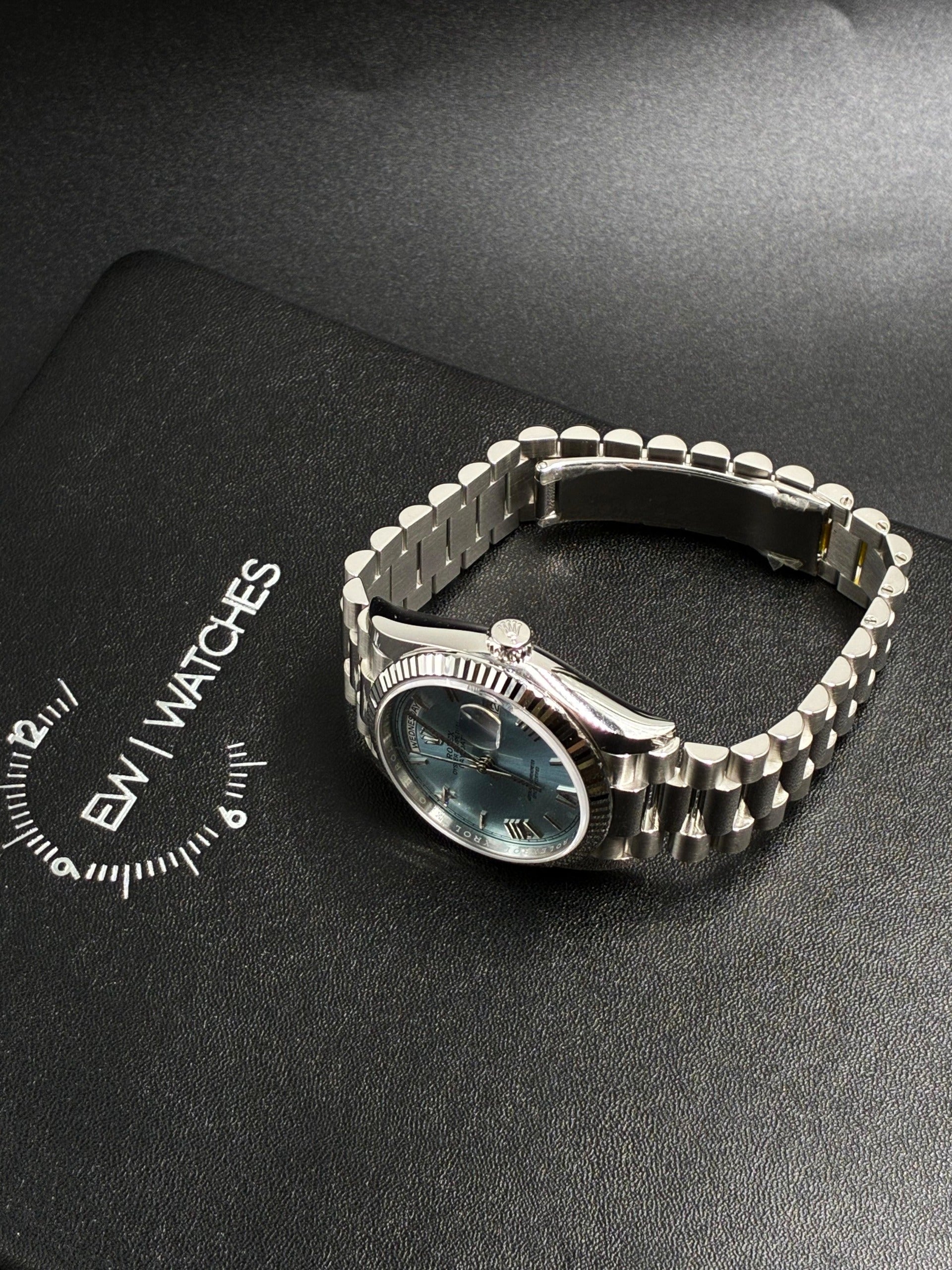 Rolex Day-Date 36 128236 ICE BLUE ROMAN