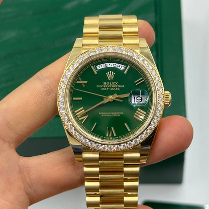 Rolex Day-Date 40 228348RBR GREEN ROMAN 2025