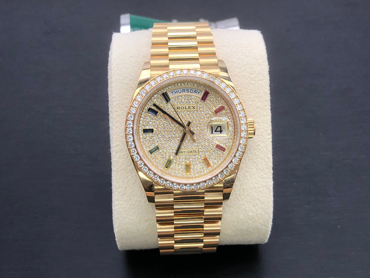 Rolex Day-Date 128348RBR rainbow Paved 2026