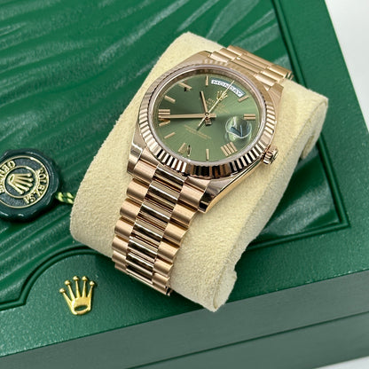 Rolex Day-Date 40 40mm 228235 Green Roman 2024