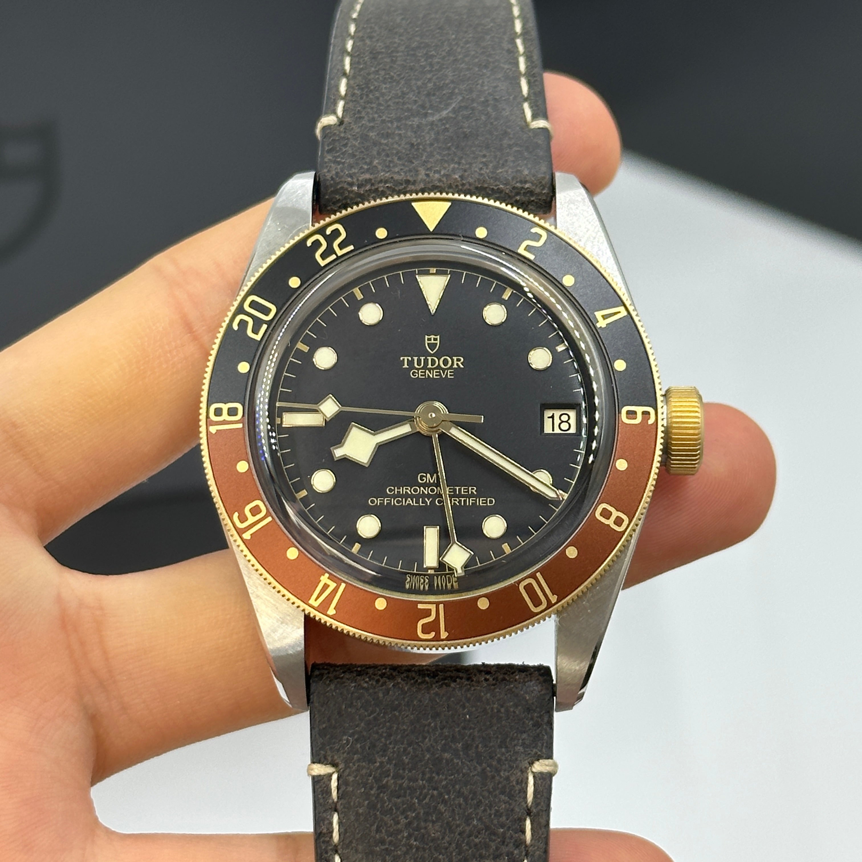 Tudor Black Bay GMT 41mm 79833Mn-0003 Leather Strap 2024