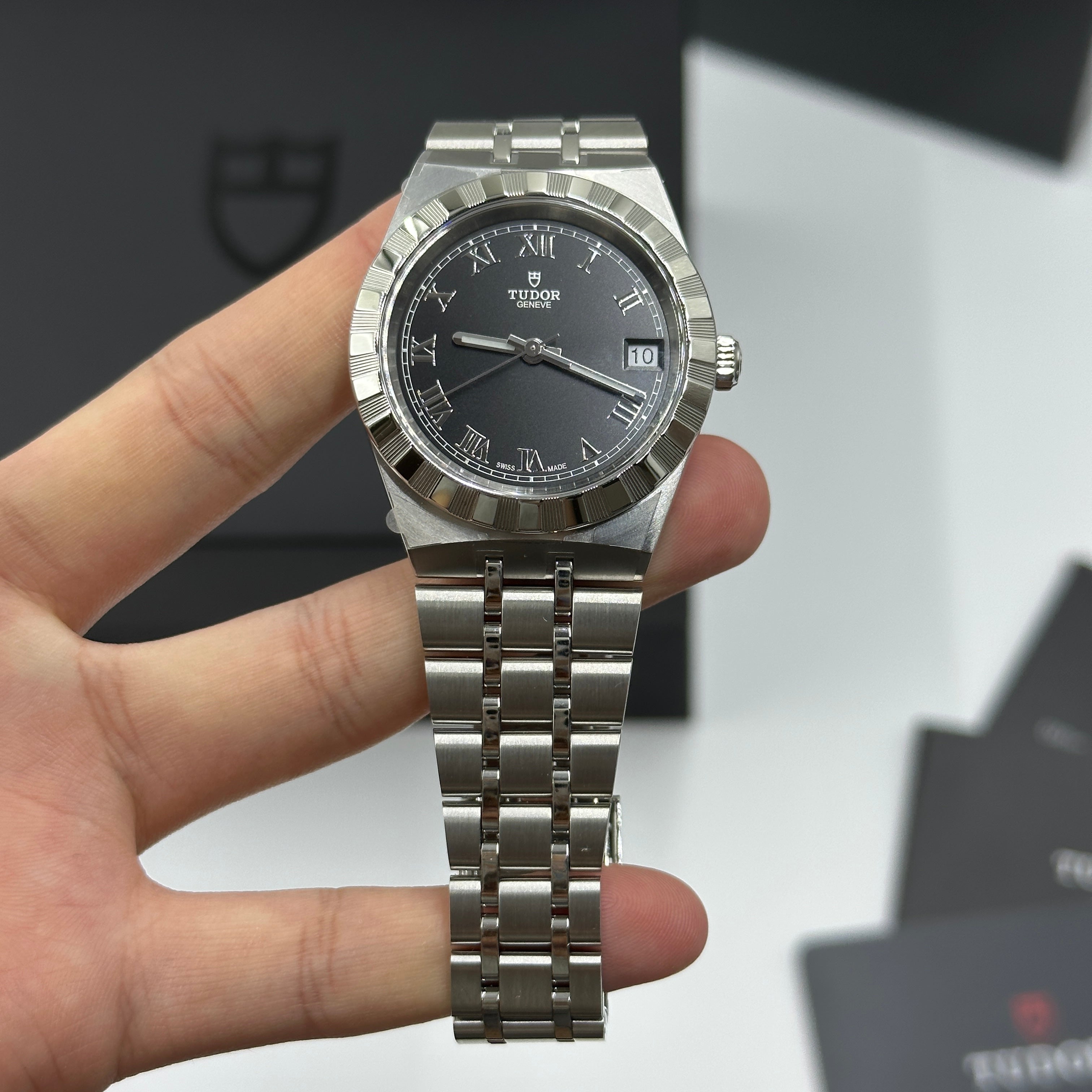 Tudor Tudor Royal 34mm 28400-0003 Black Roman Steel 2022