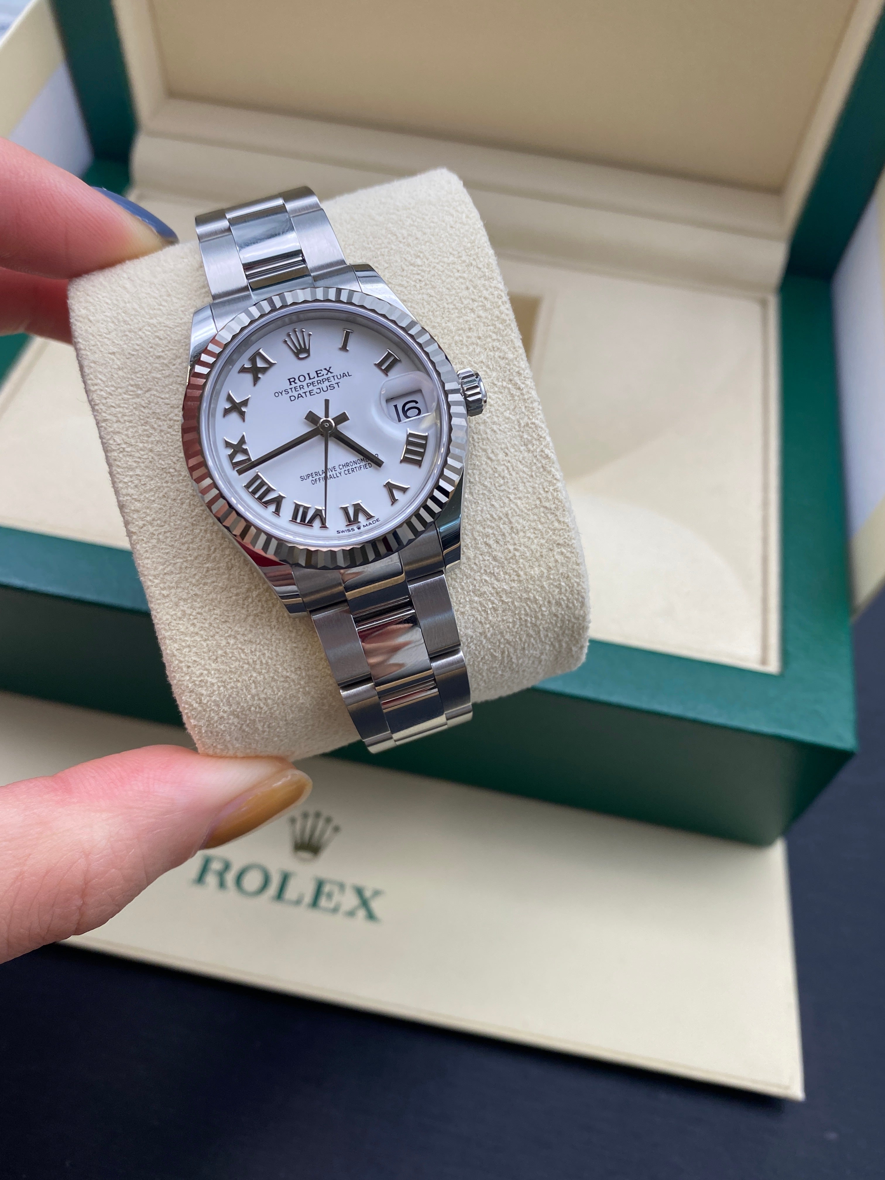 Rolex Datejust 31 278274 White Roman Oyster 2025
