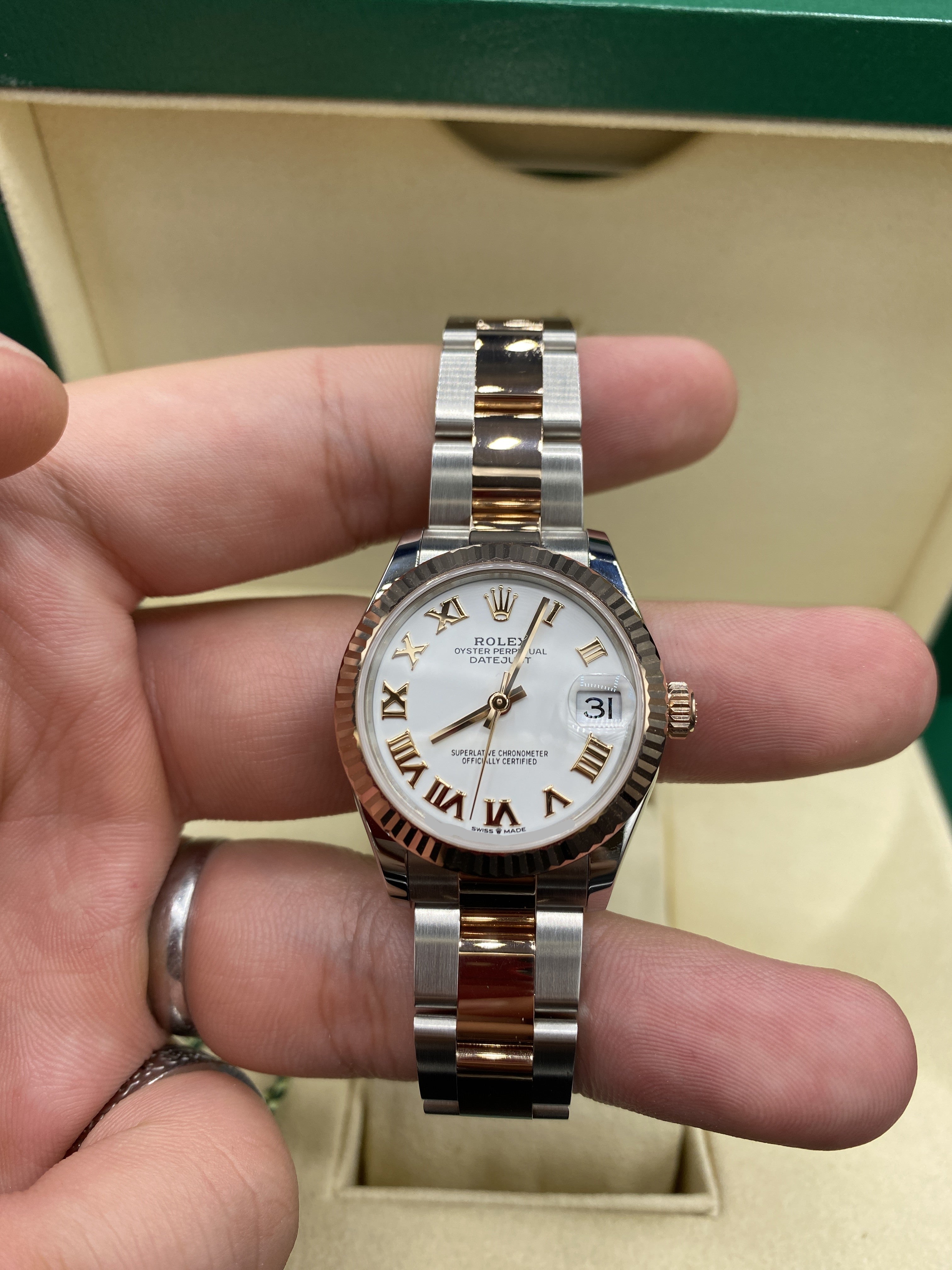 Rolex Datejust 31 278271 White Roman Oyster 2025