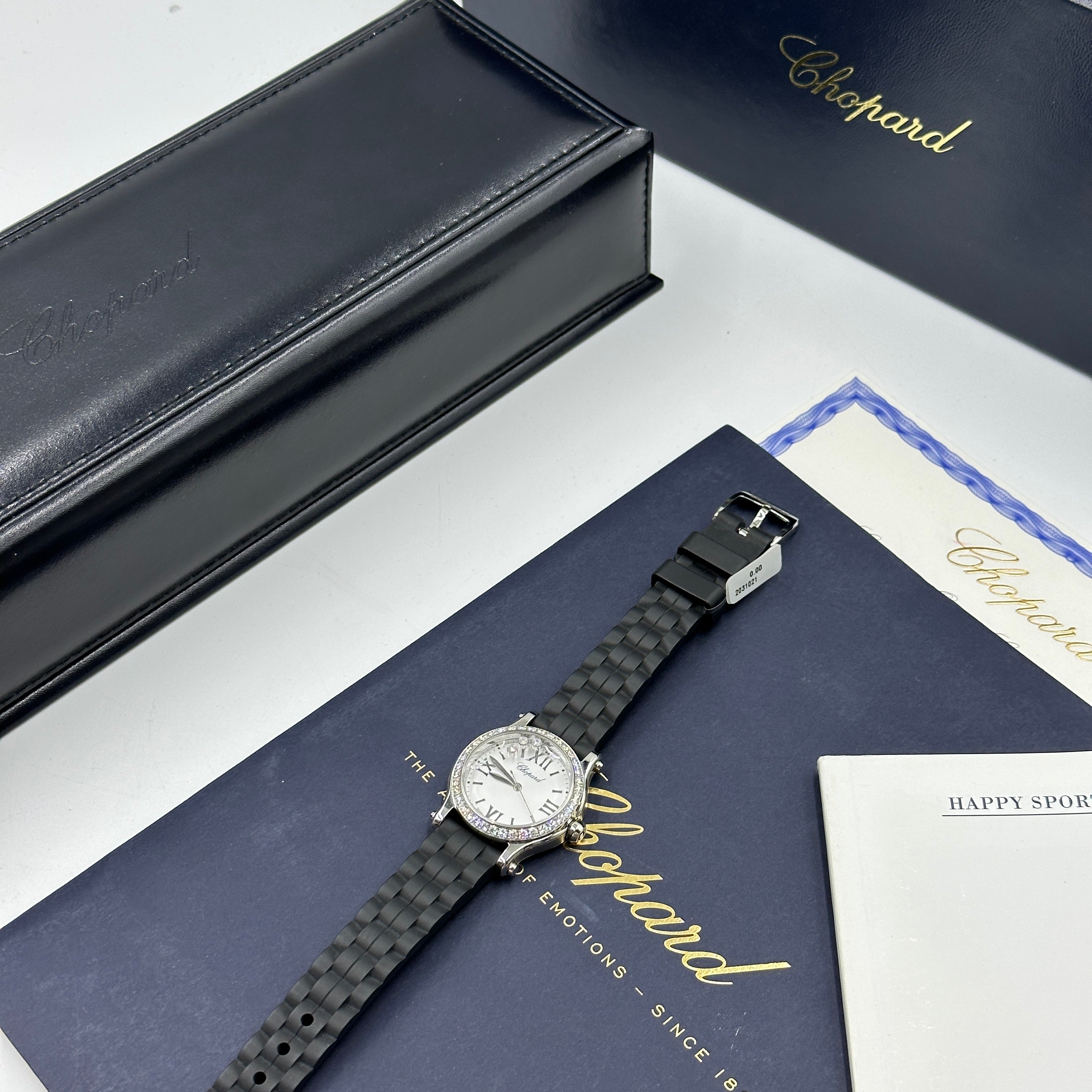 Chopard Happy Sport 30mm 278590-3003 White with Diamond Set (Stainless Steel Bezel) 2025