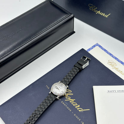 Chopard Happy Sport 30mm 278590-3003 White with Diamond Set (Stainless Steel Bezel) 2025