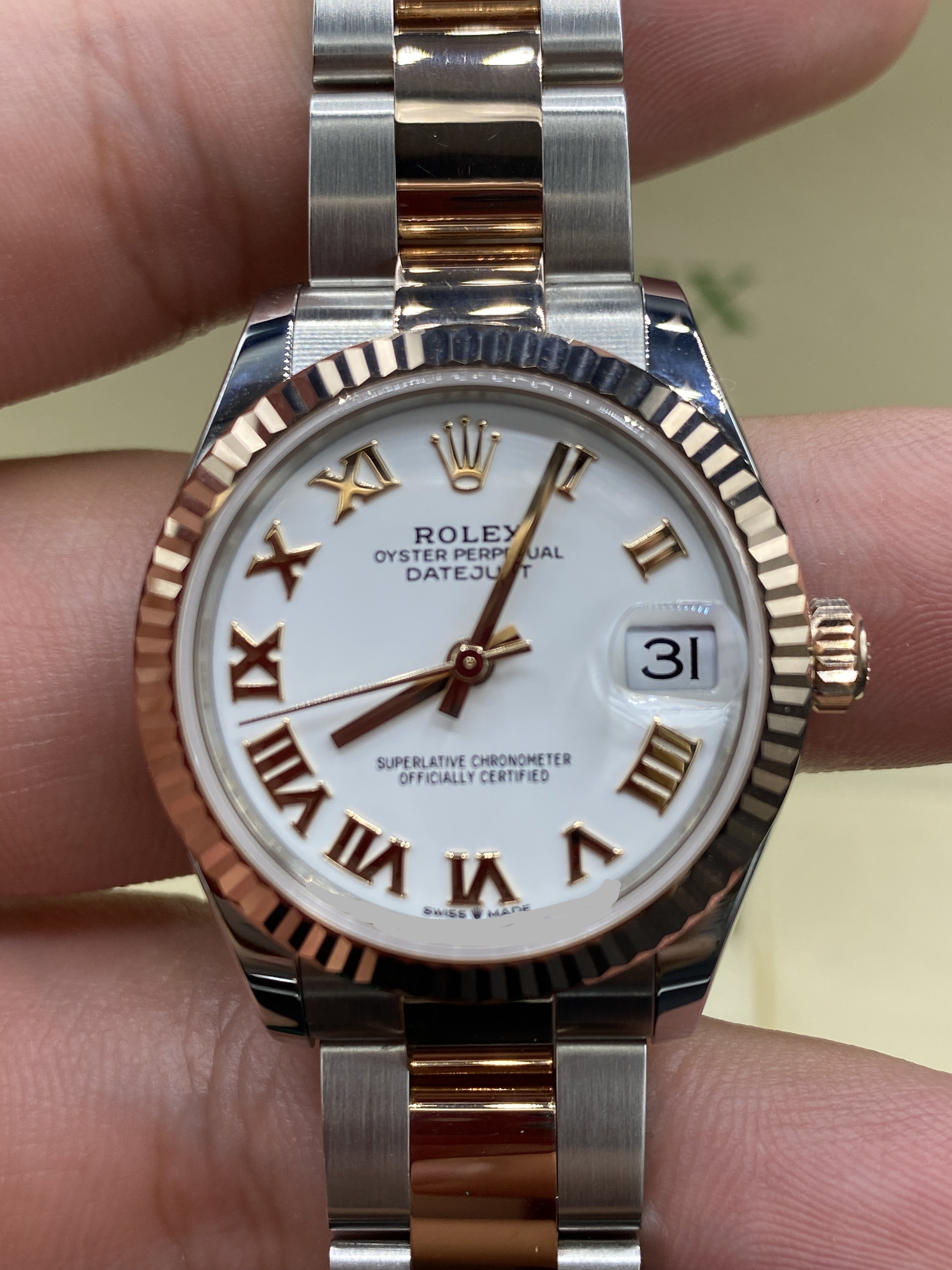 Rolex Datejust 31 278271 White Roman Oyster 2025