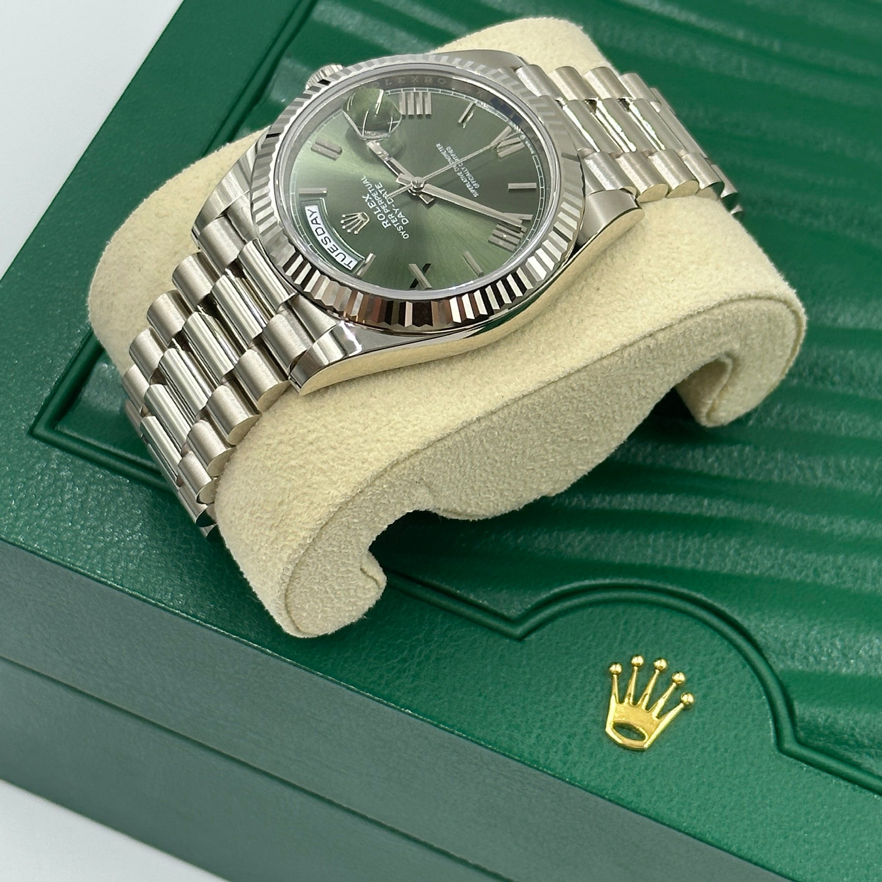Rolex Day-Date 40 40mm 228239 Green Roman 2024