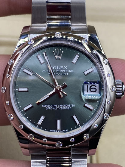 Rolex Datejust 31 278344RBR Green Index Oyster 2024